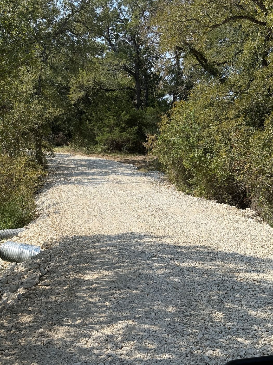 Driveway with drainage culverts